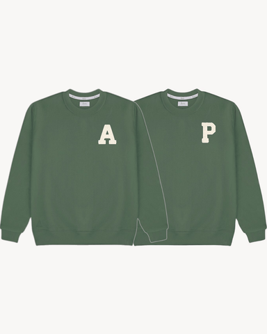 PACK · 2 OLIVE GREEN SWEATSHIRTS