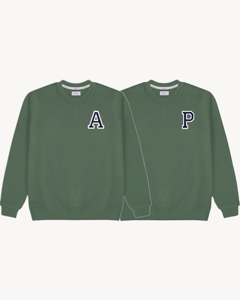 PACK · 2 OLIVE GREEN SWEATSHIRTS