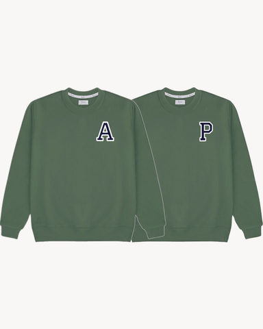 PACK · 2 OLIVE GREEN SWEATSHIRTS