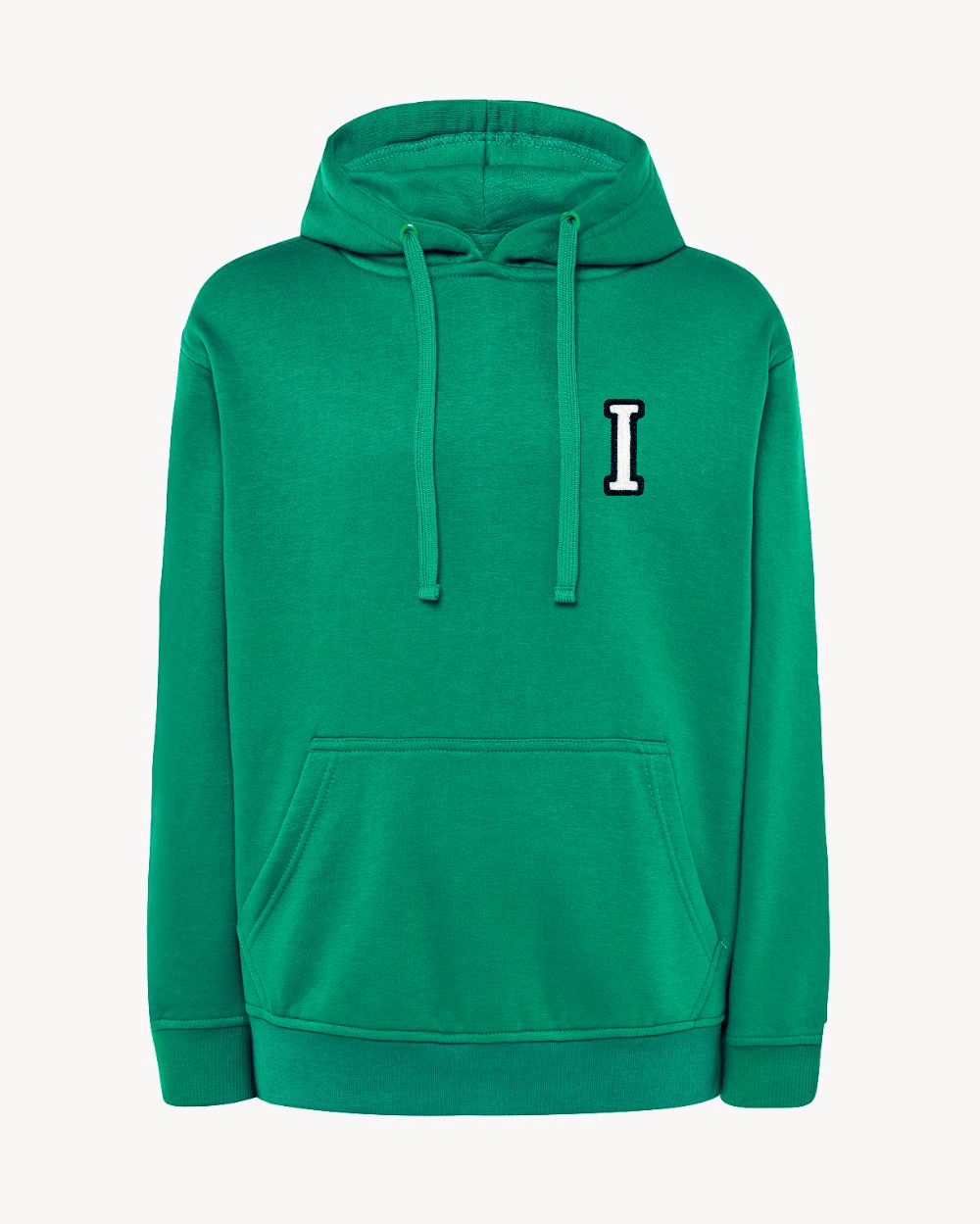 SUDADERA HOODIE KELLY GREEN | INICIAL MINI