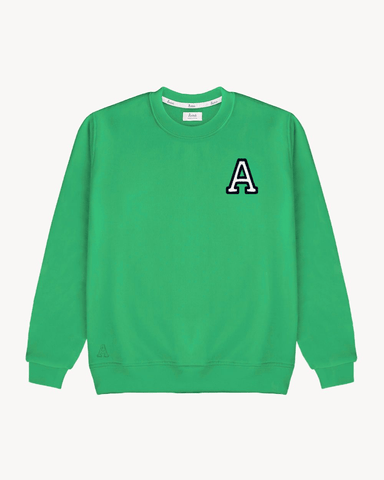 KELLY GREEN SWEATSHIRT | INITIAL MINI