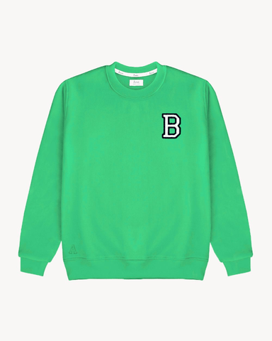 KELLY GREEN SWEATSHIRT | INITIAL MINI