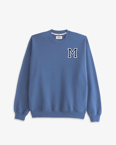 OCEAN BLUE SWEATSHIRT | INITIAL MINI