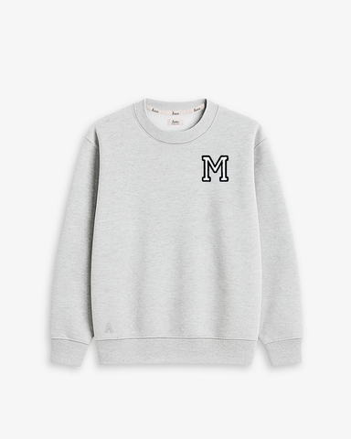 GREY SWEATSHIRT | INITIAL MINI