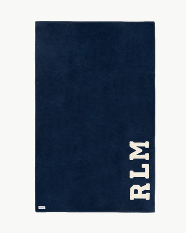 NAVY BLUE TOWEL | +INITIALS CURL