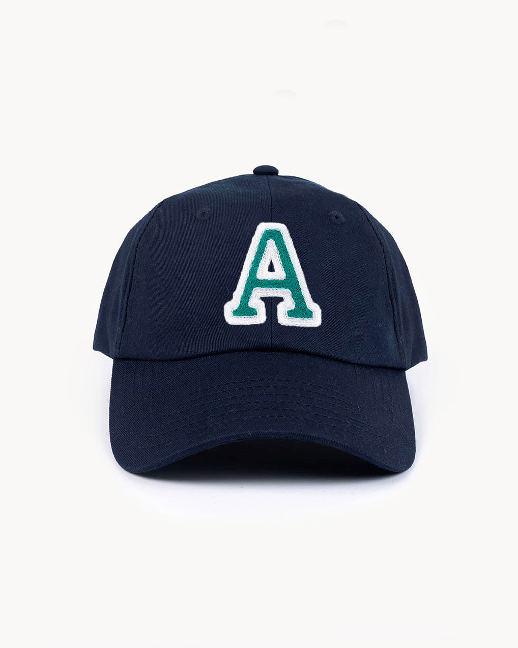 NAVY BLUE CAP | INITIAL MINI GREEN