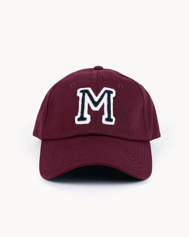 BURGUNDY CAP | INITIAL MINI