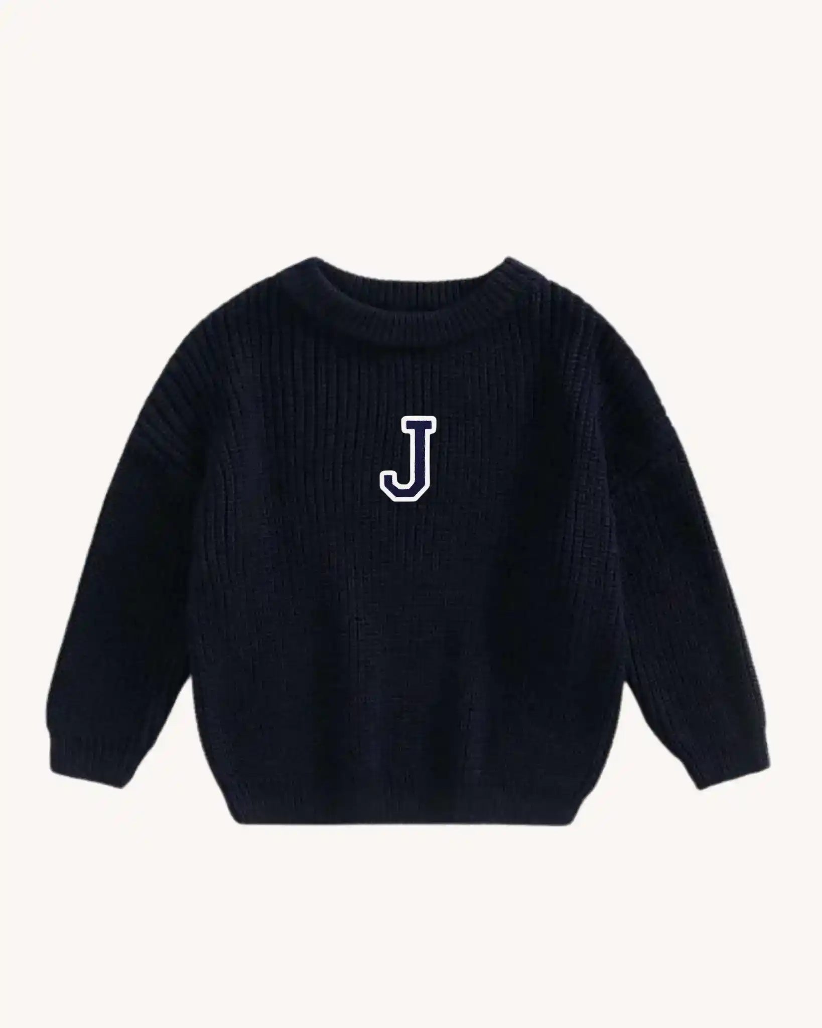 KIDS - NAVY BLUE SWEATER | INITIAL MINI