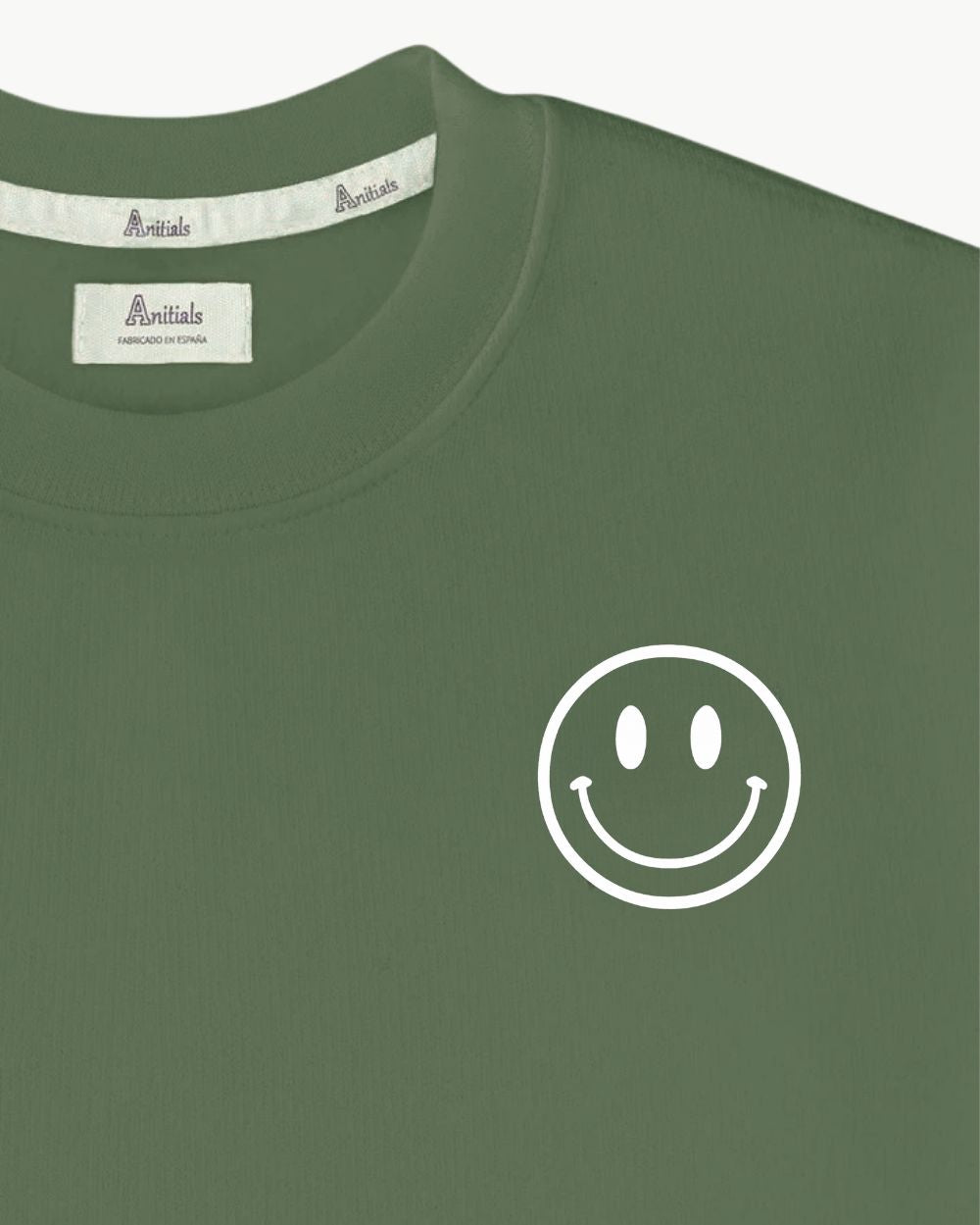 OLIVE GREEN SWEATSHIRT | INITIAL MINI