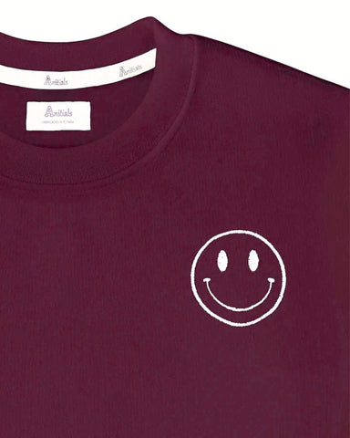 MAROON SWEATSHIRT | INITIAL MINI