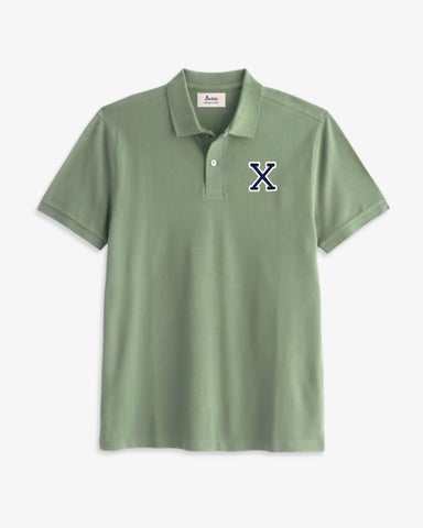 MOSS GREEN POLO SHIRT | INITIAL MICRO CLASSIC