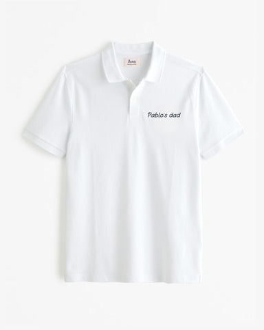 WHITE POLO SHIRT | PERSONALIZED
