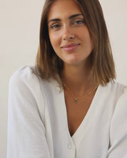 COLLAR BOLITAS ORO | UNA O MÁS INICIALES MIDI
