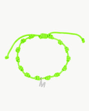 PULSERA NUDOS LIMA FLUOR | INICIAL MINI