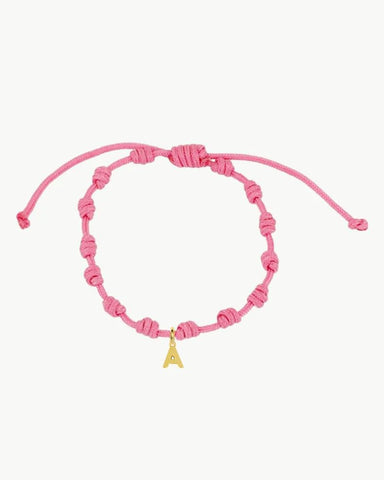 PINK KNOTS BRACELET | INITIAL MINI