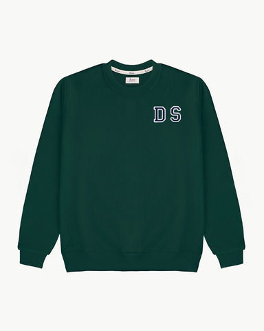 SUDADERA DARK GREEN | DOBLE INICIAL MICRO