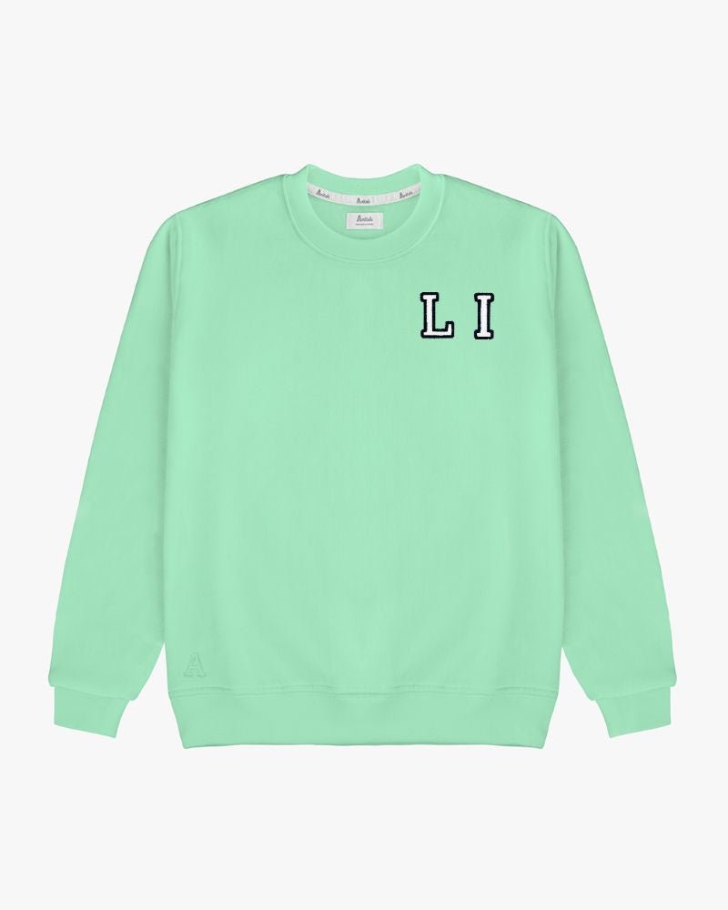 MINT SWEATSHIRT | DOUBLE INITIAL MICRO