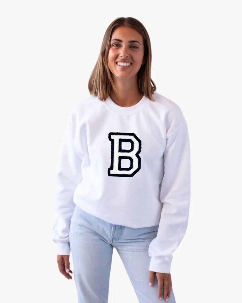 SUDADERA BLANCA | INICIAL GRANDE