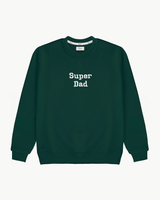 SUDADERA VERDE OSCURO | BORDADO "SUPER DAD"