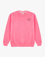 SUDADERA UNISEX FUCSIA | BORDADO CORAZÓN