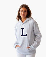 GREY HOODIE SWEATSHIRT | LARGE INITIAL