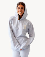SUDADERA HOODIE UNISEX GREY | INICIAL MINI RIZO