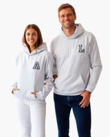 SUDADERA HOODIE UNISEX GREY | INICIAL MINI