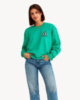KELLY GREEN SWEATSHIRT | INITIAL
