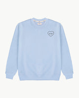 UNISEX LIGHT BLUE SWEATSHIRT | PERSONALIZED HEART