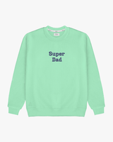 MINT SWEATSHIRT | "SUPER DAD" EMBROIDERY