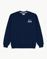NAVY BLUE SWEATSHIRT | "BEST MUM" EMBROIDERY