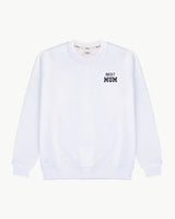 WHITE SWEATSHIRT | "BEST MUM" EMBROIDERY