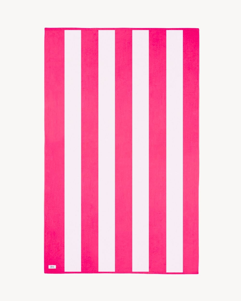 TOALLA RAYAS FUCSIA | UNA O MÁS INICIALES MINI