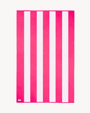 TOALLA RAYAS FUCSIA | UNA O MÁS INICIALES MINI