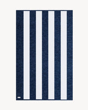 TOALLA RAYAS AZUL MARINO | UNA O MÁS INICIALES MINI