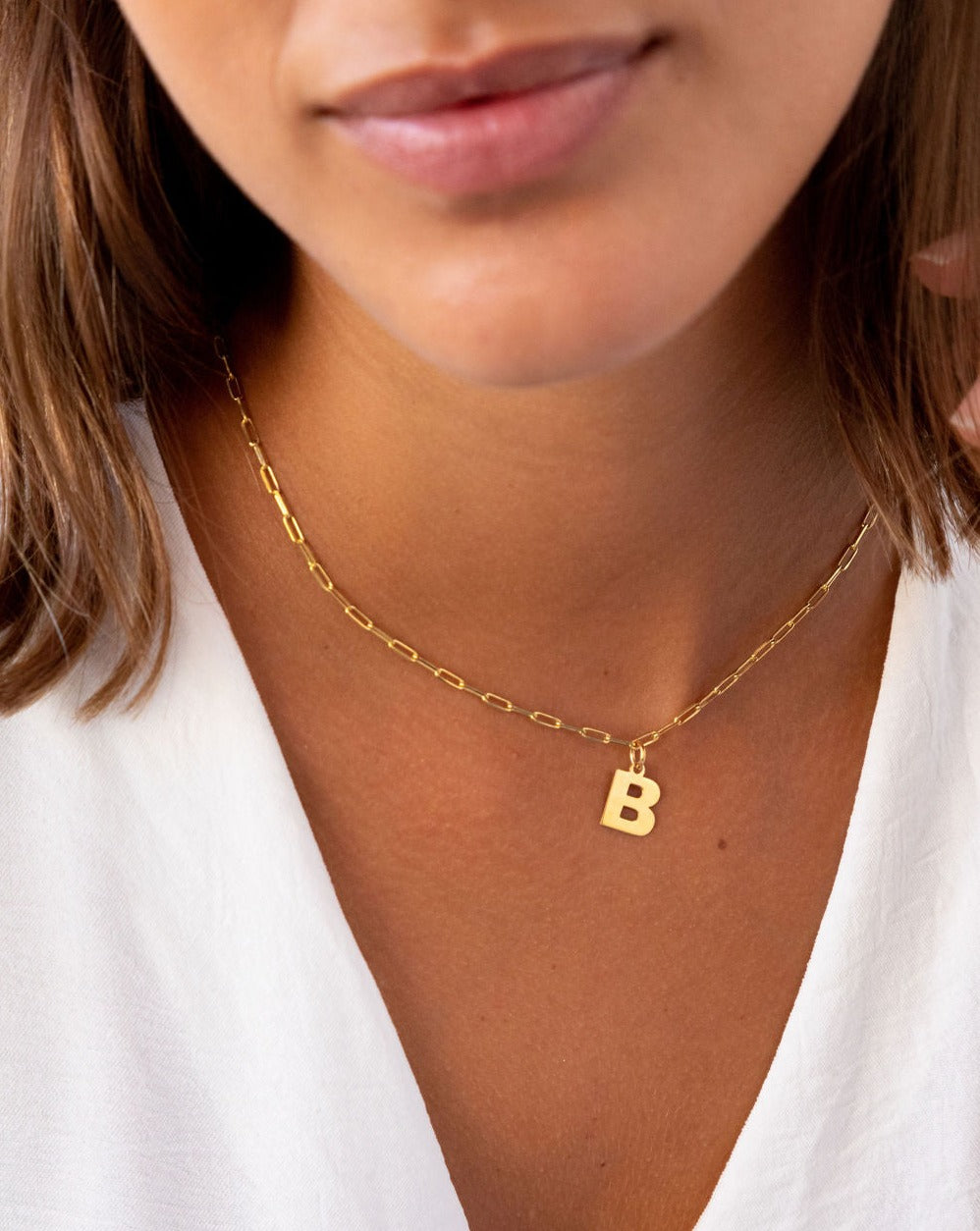 SLABONS NECKLACE | INITIAL MIDI GOLD