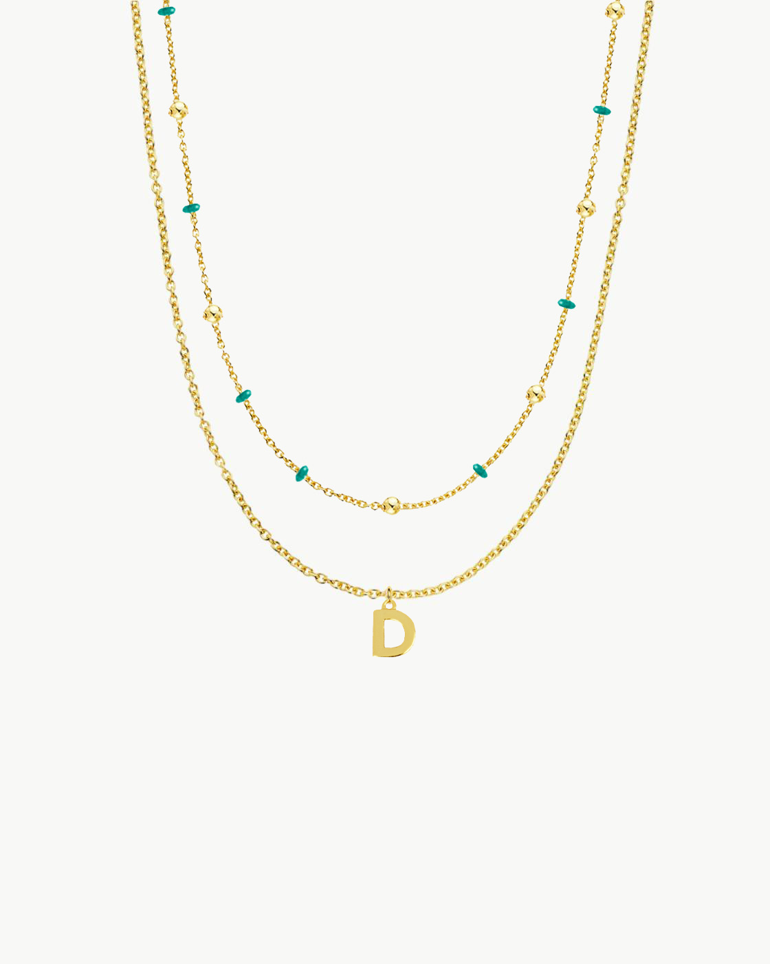 PACK | TURQUOISE BALLS + INITIAL MINI GOLD